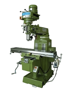 Traditionelle manuelle Fräsmaschine zur Bearbeitung von ebenen Flächen, Nuten und Metallkomponenten