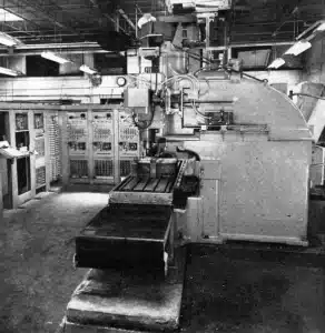 The first numerical control milling machine developed in 1952 using an early electronic control system