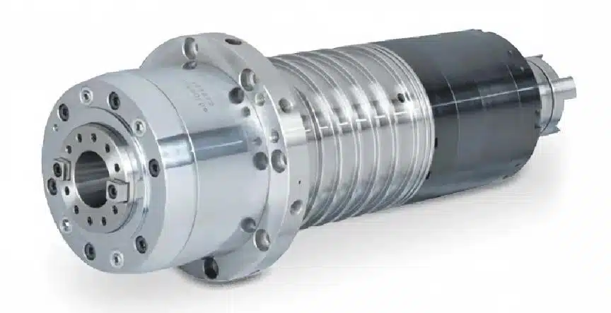 Husillo de máquina CNC de alta velocidad utilizado para mecanizado de precisión.