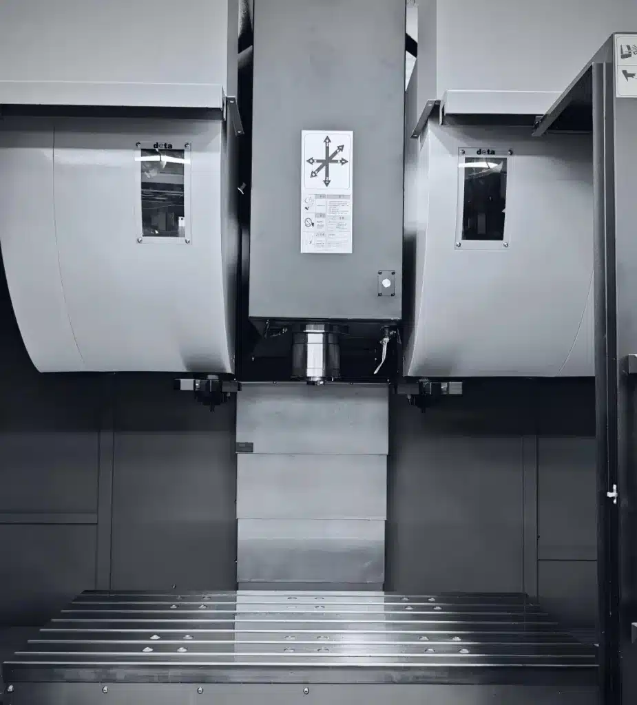 Automatic tool changer system installed inside a CNC machining center