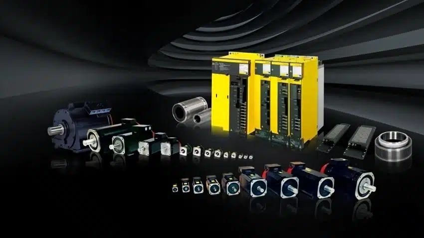 FANUC servo drives and servo motors used in CNC machine systems