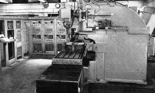 The first numerical control milling machine developed in 1952 using an early electronic control system